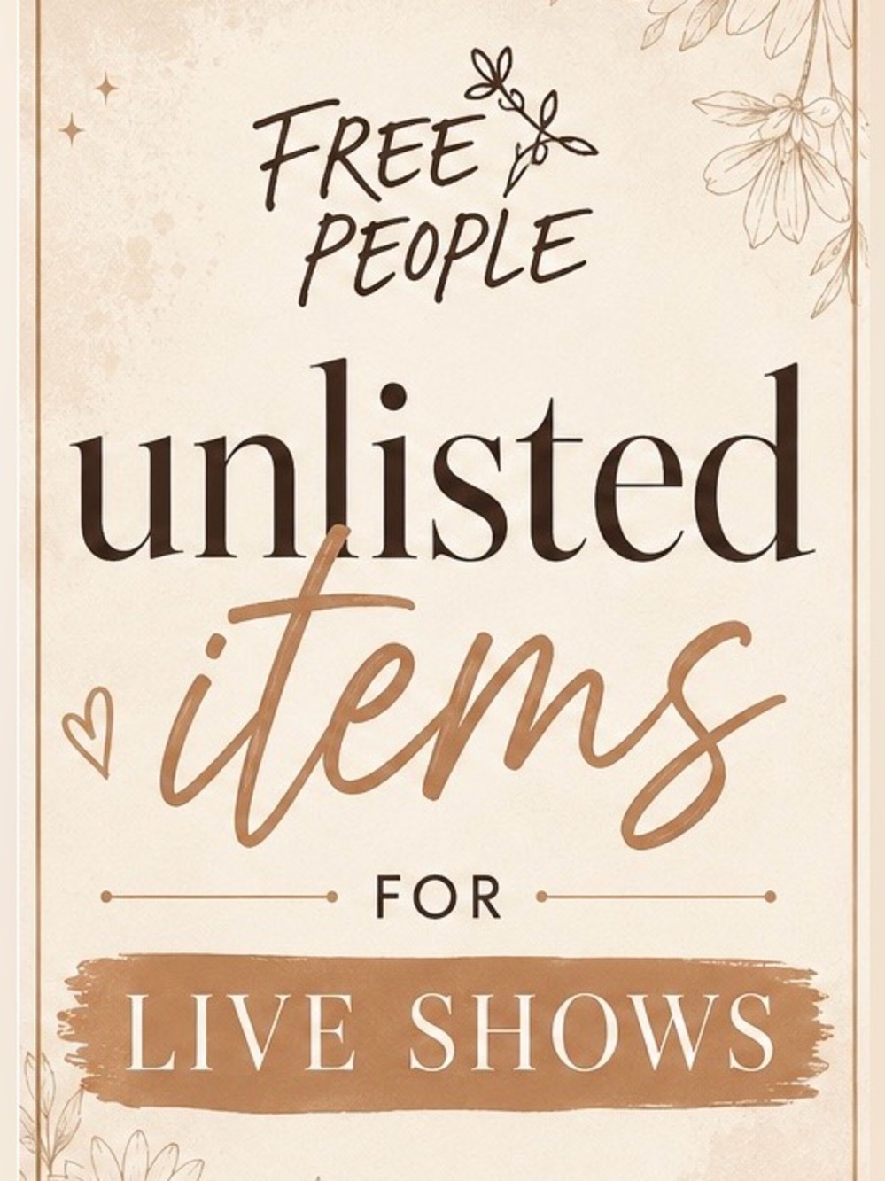 Free People Beige and Brown 'Unlisted Items' Decorative Book Cover Print
